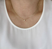 Load image into Gallery viewer, 18k Gold Filled Mini CZ Star Necklace