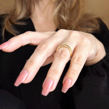 Load image into Gallery viewer, 18k Gold Filled Stackable Wave Ring