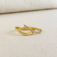 Load image into Gallery viewer, 18k Gold Filled Stackable Wave Ring