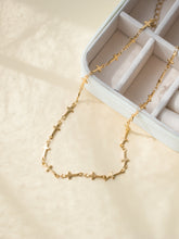 Load image into Gallery viewer, Gold Plated Cross Choker Necklace view 3