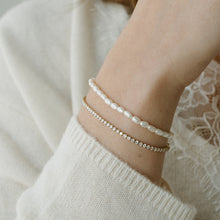 Load image into Gallery viewer, Gold Plated Tennis Bracelet view 2
