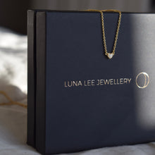 Load image into Gallery viewer, Dainty Diamond Love Necklace