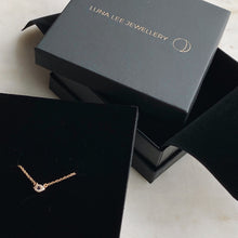 Load image into Gallery viewer, Dainty Diamond Evil Eye Necklace