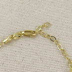 Paperclip bracelet lobster clasp detail
