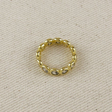 Load image into Gallery viewer, 18k Gold Filled Bezel CZ Eternity Band Ring
