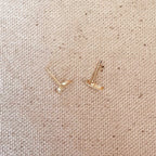 Crescent Moon Studs