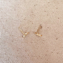 Load image into Gallery viewer, 18k Gold Filled Crescent Moon Studs
