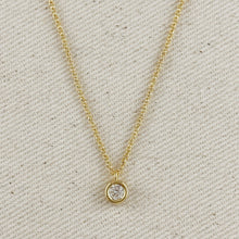 Load image into Gallery viewer, 18k Gold Filled Solitaire Necklace

