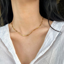 Load image into Gallery viewer, Gold Plated Cross Choker Necklace view 2
