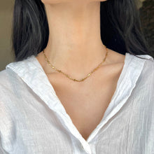Load image into Gallery viewer, Gold Plated Cross Choker Necklace view 4
