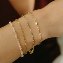 Load image into Gallery viewer, Gold Plated Oval Link Bracelet view 2
