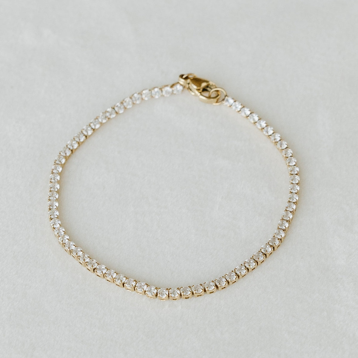 Gold Plated Tennis Bracelet