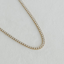 Load image into Gallery viewer, Gold Plated Tennis Necklace
