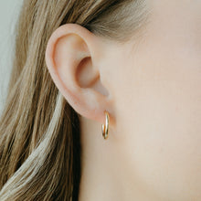 Load image into Gallery viewer, Gold Plated Thin Hoop Earrings view 5
