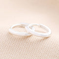 Slim sterling silver huggie hoop earrings