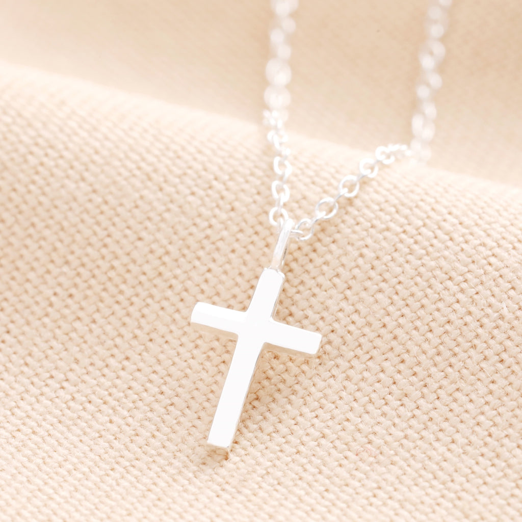 Sterling Silver Small Cross Necklace
