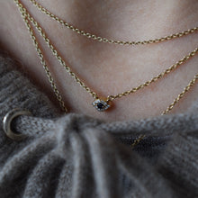 Load image into Gallery viewer, Dainty Diamond Evil Eye Necklace
