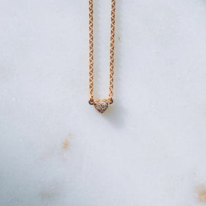 Dainty Diamond Love Necklace