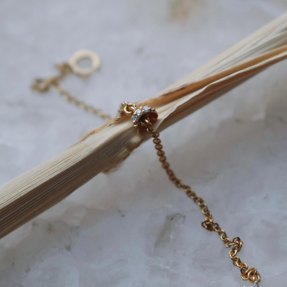 Diamond Night Sky Bracelet — 9ct gold bracelet with pavé diamonds