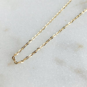 Fine gold chain necklace