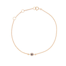 Load image into Gallery viewer, Dainty Diamond Evil Eye Bracelet
