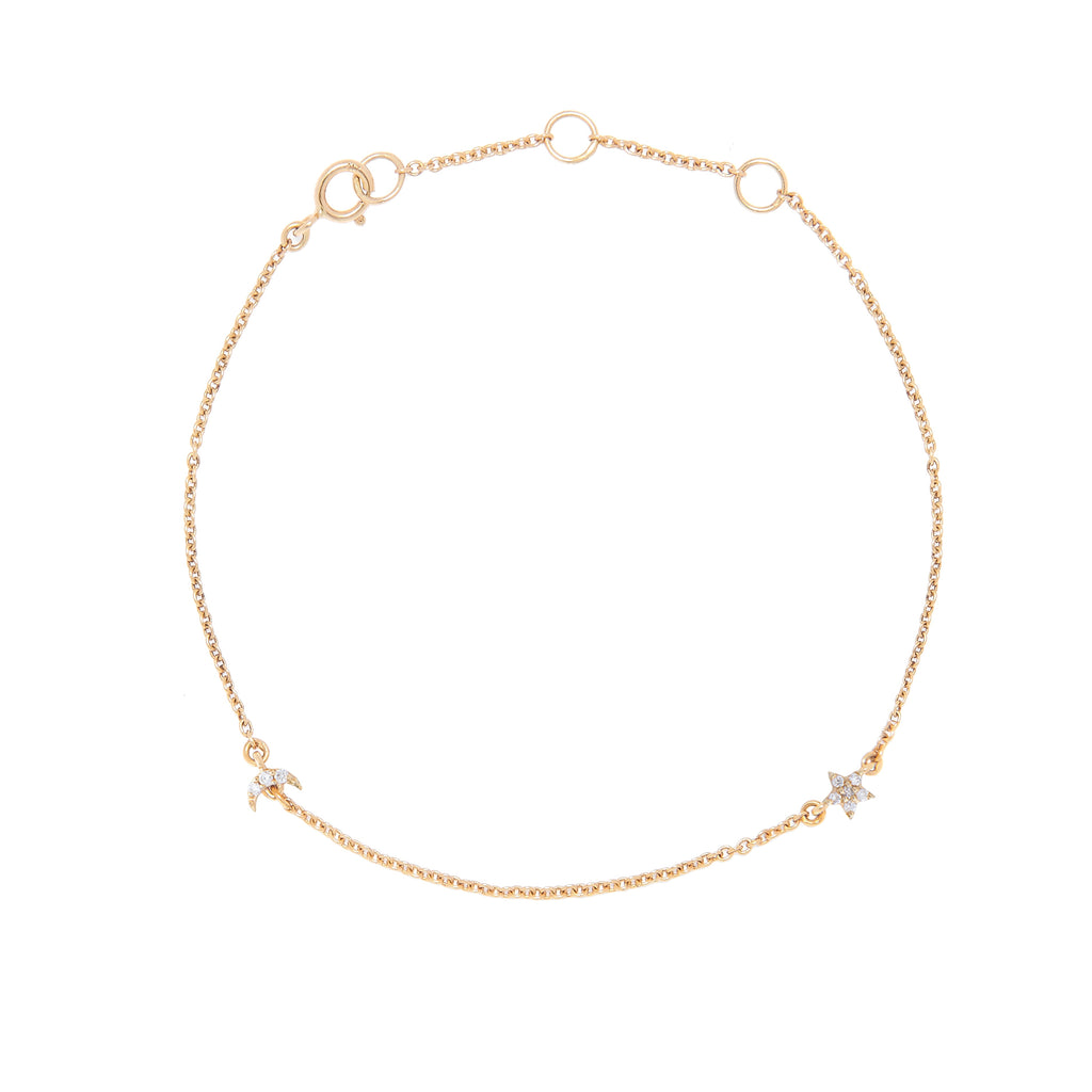 Diamond Night Sky Bracelet — 9ct gold bracelet with pavé diamonds