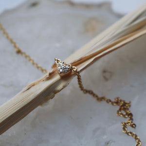 Dainty Diamond Love Necklace